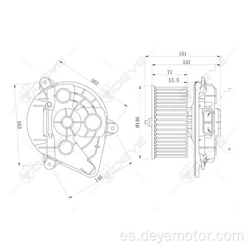 Motor de ventilador vendedor caliente de 12 v para RENAULT OPEL